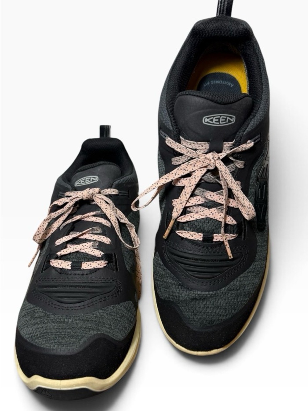 KEEN Women’s Gray Pink Trail Hiking Shoes Lace Up Sneakers